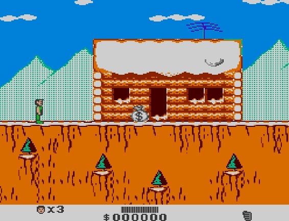 Cliffhanger - NES game screenshot (1993) by Sony Imagesoft